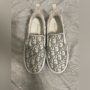 Dior solar oblique embroid sneaker in Grey Stone